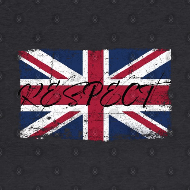 Respect UK British Flag Worn by Whites Designs